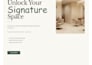 do wix salon landing page